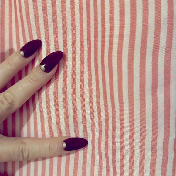 Velvet Heart | Pink and White striped | Elisa button down | size M - Picture 5 of 7